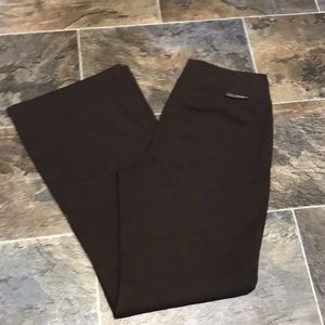 Dark brown stretchy dress pants 12
